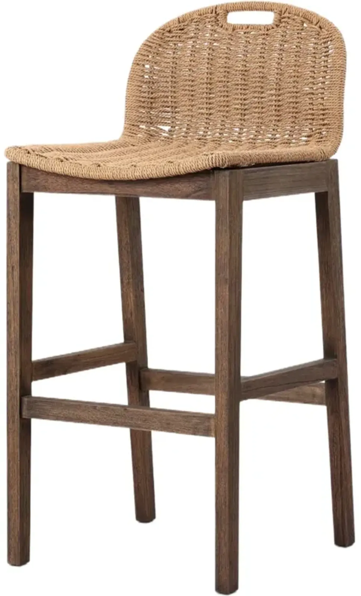 Tiffer Woven Counter Stool, Textured Natural
