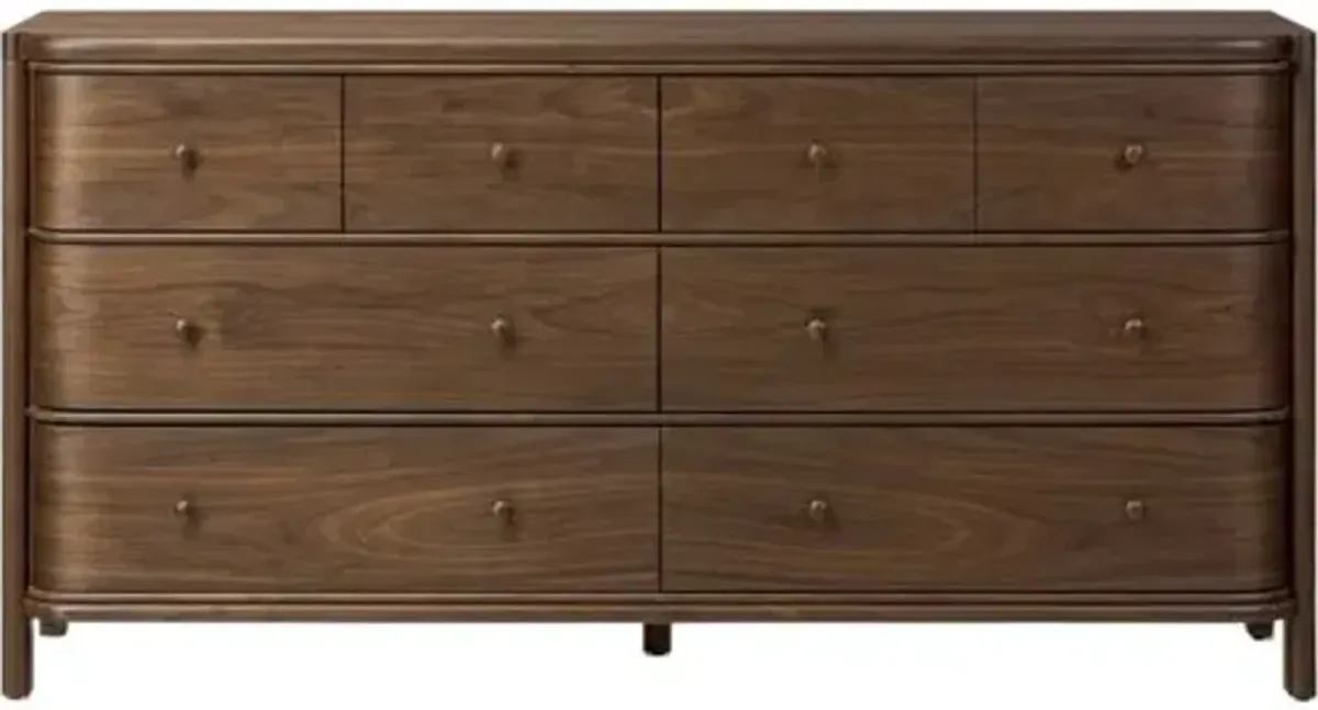 Agatha 8-Drawer Dresser - Dark Brown Walnut - Amber Lewis x Four Hands