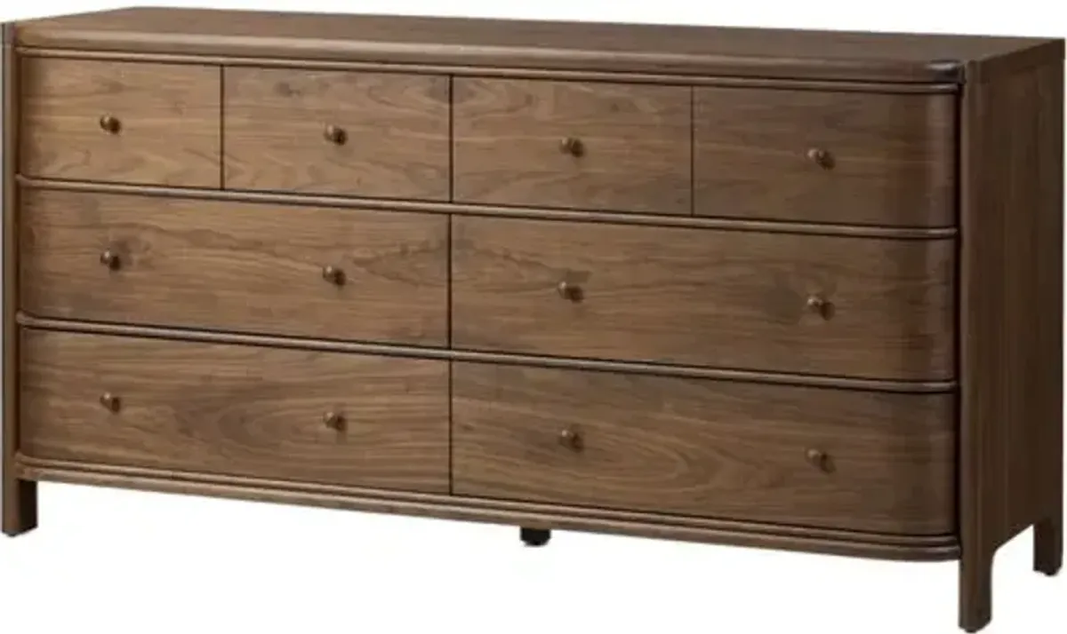 Agatha 8-Drawer Dresser - Dark Brown Walnut - Amber Lewis x Four Hands