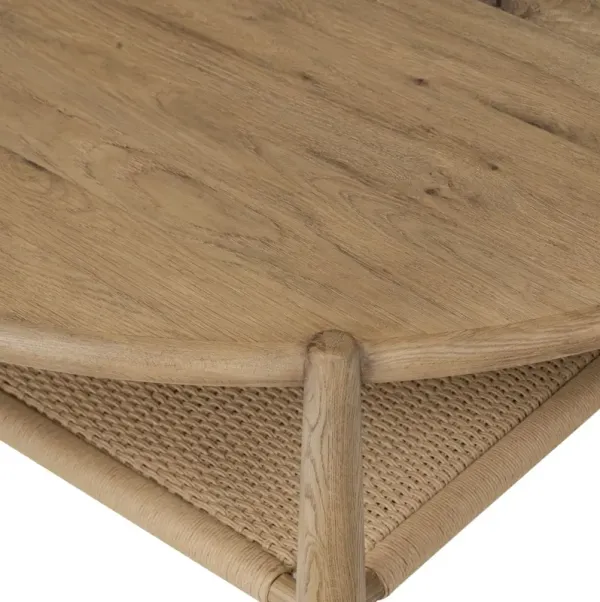 Salvador Round Oak Coffee Table