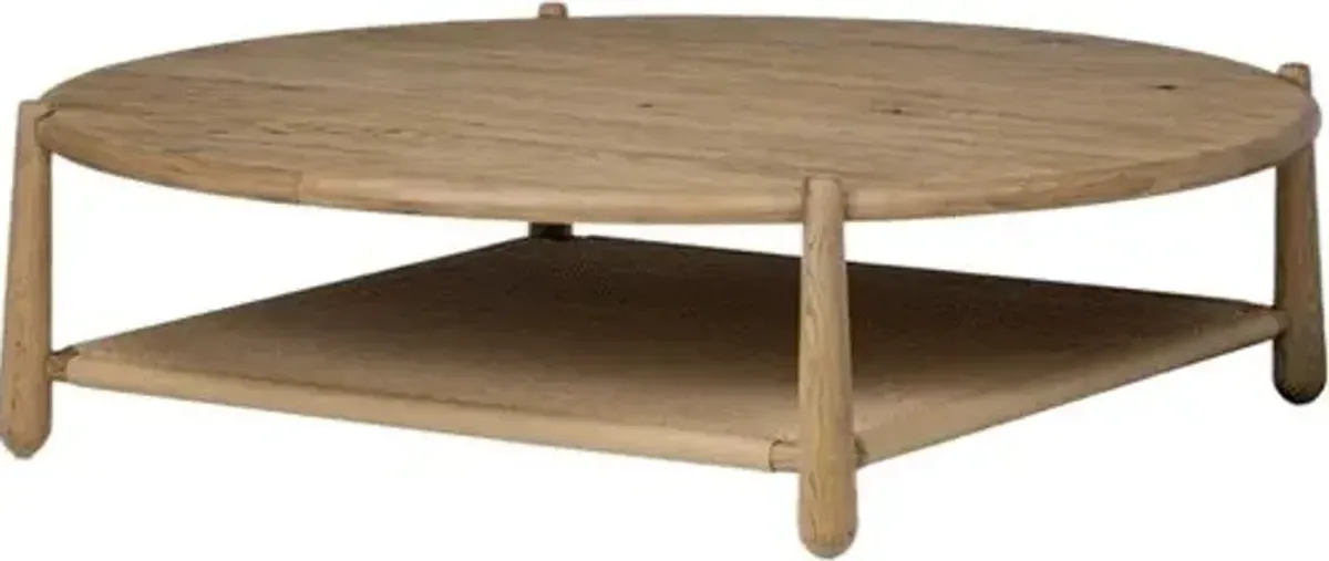 Salvador Coffee Table - Aged Smoked Resawn Oak - Amber Lewis x Four Hands - Brown