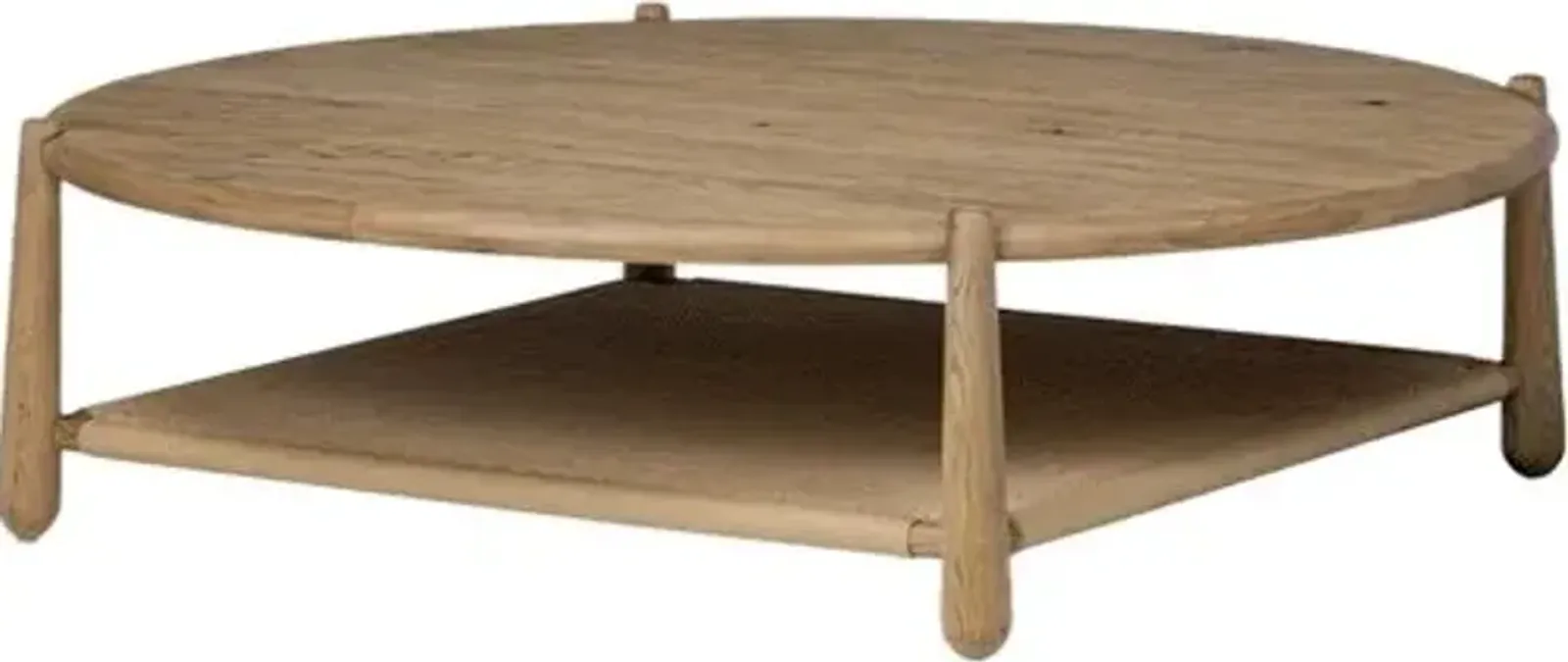 Salvador Coffee Table - Aged Smoked Resawn Oak - Amber Lewis x Four Hands - Brown