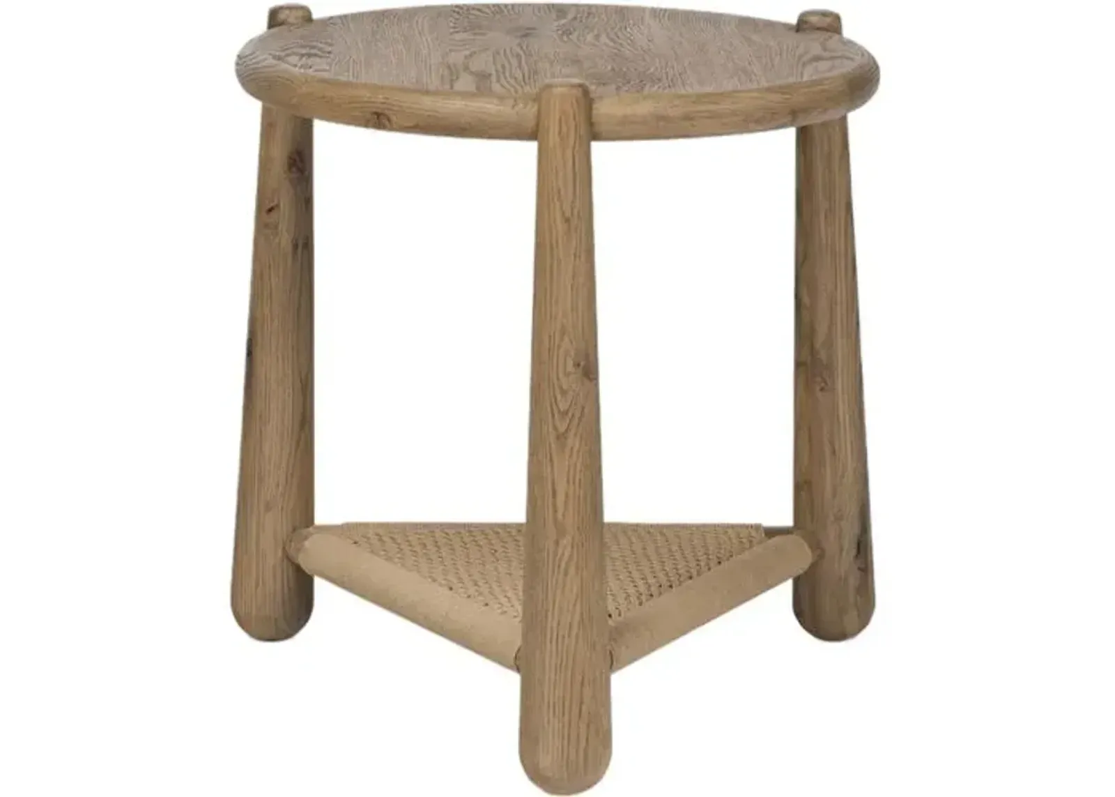 Salvador End Table - Aged Smoked Resawn Oak - Amber Lewis x Four Hands - Brown