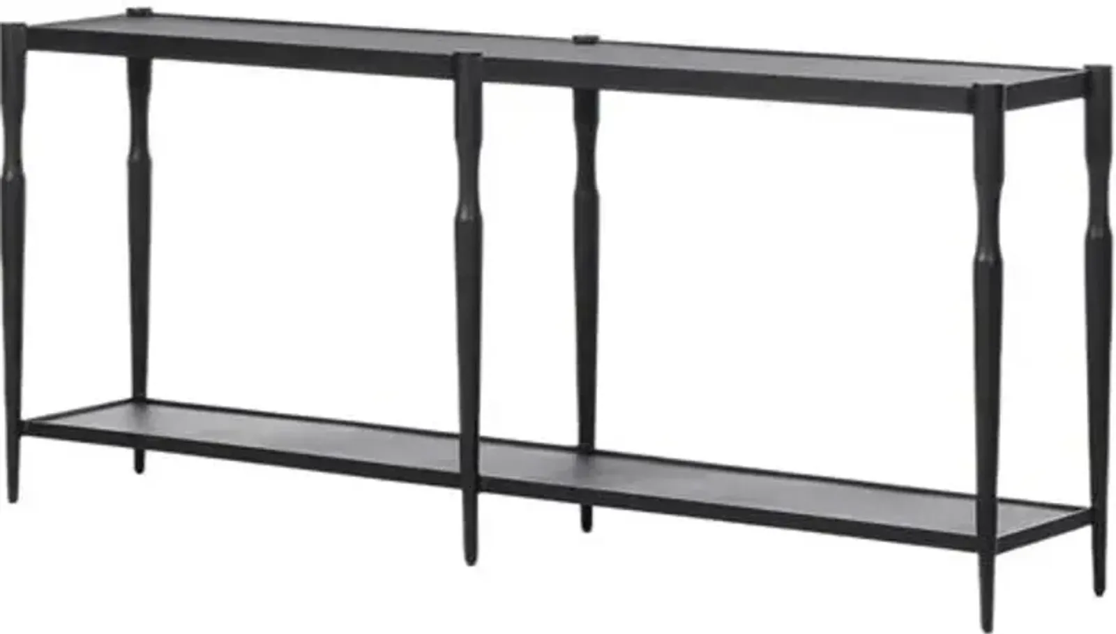 Augusta Console Table - Textured Iron - Amber Lewis x Four Hands - Black