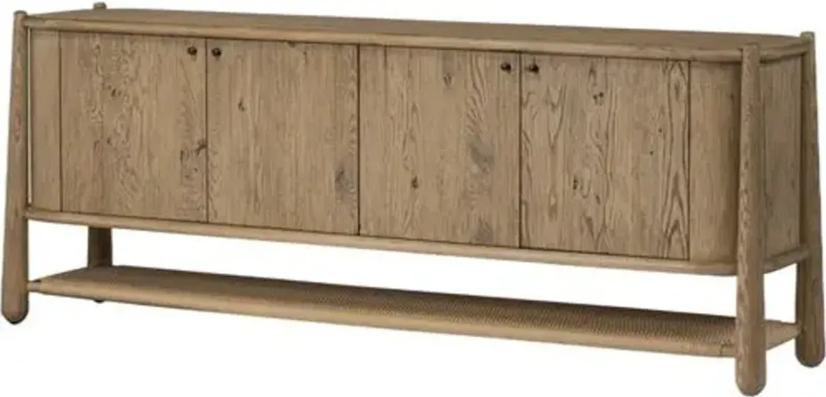 Salvador Sideboard - Aged Smoked Resawn Oak - Amber Lewis x Four Hands - Brown