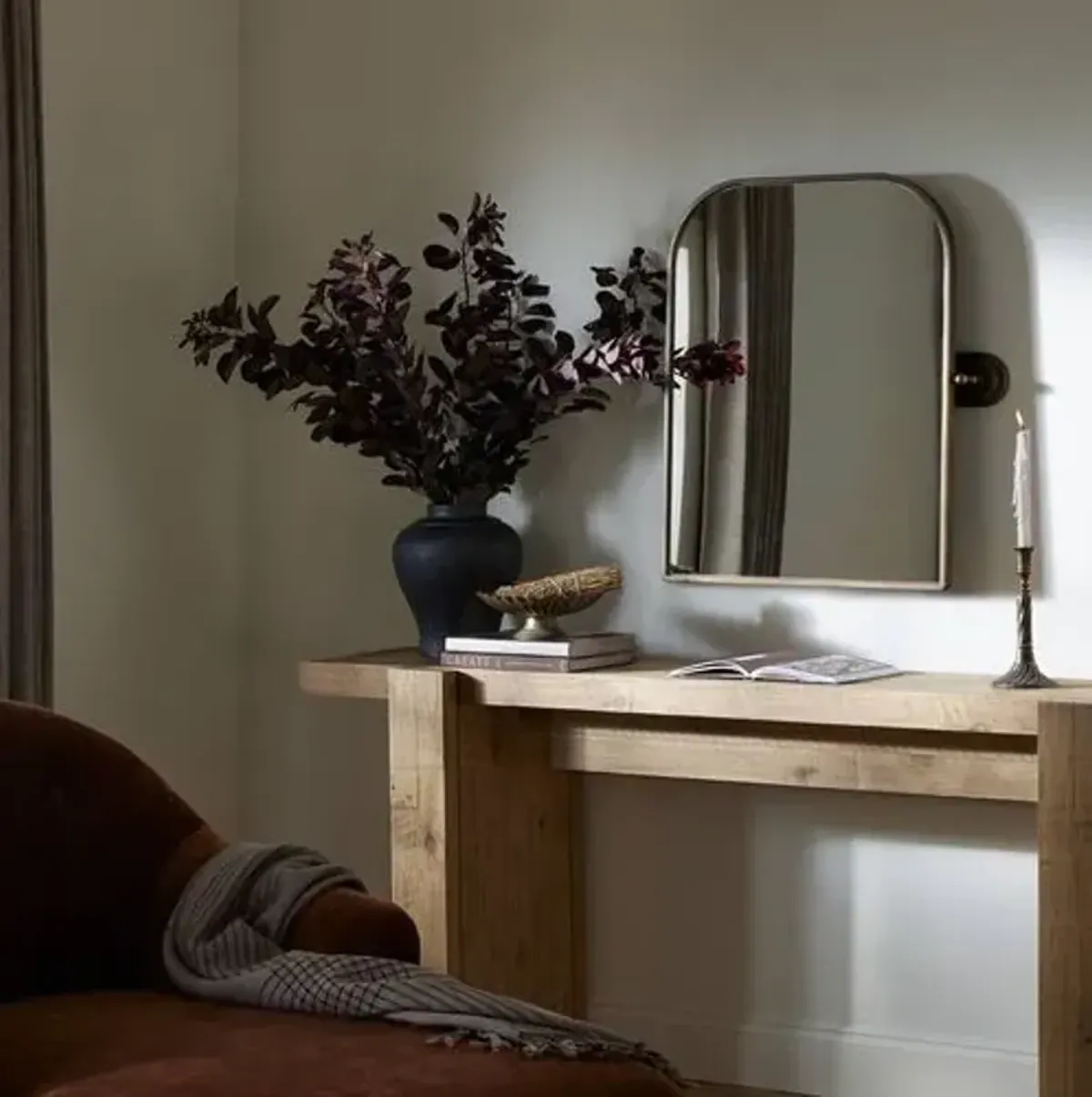 Beau Wall Mirror - Aged Iron - Amber Lewis x Four Hands