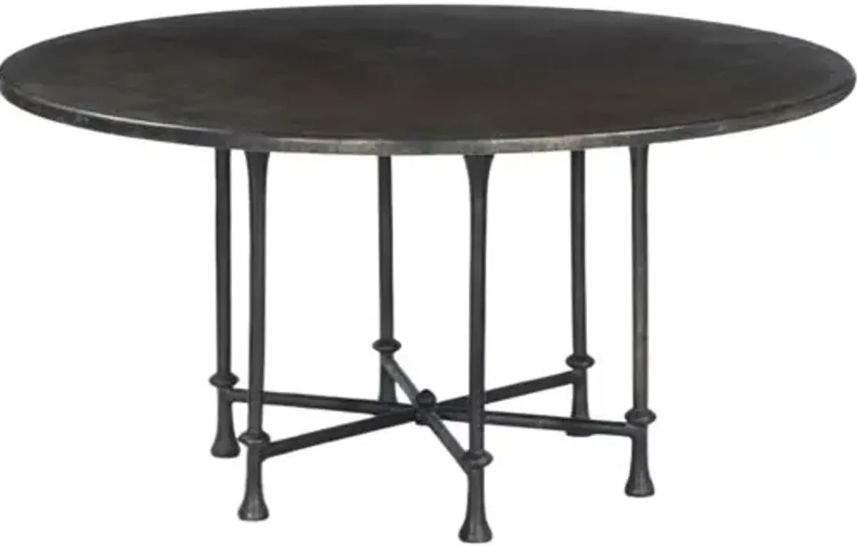 Leblanc Outdoor Dining Table - Distressed Bronze - Amber Lewis x Four Hands