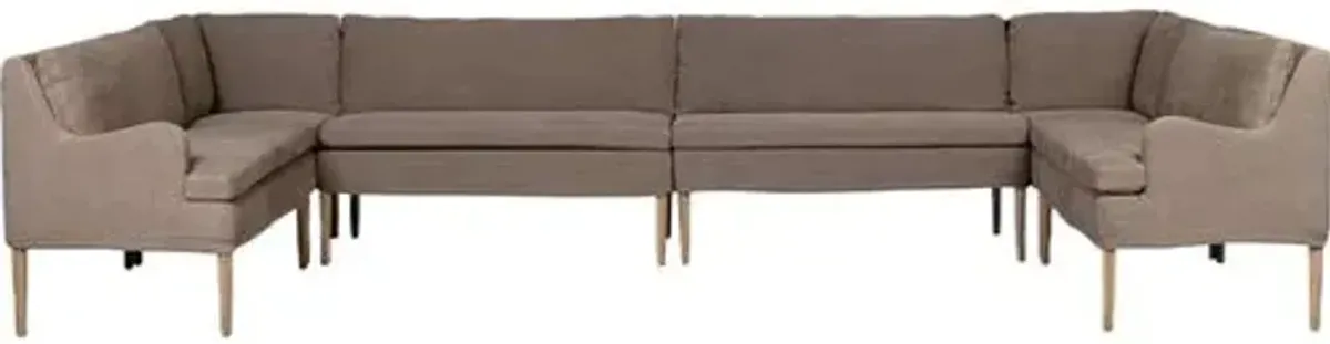 Aurelia Dining Banquette U-Shape - Amber Lewis x Four Hands - Brown