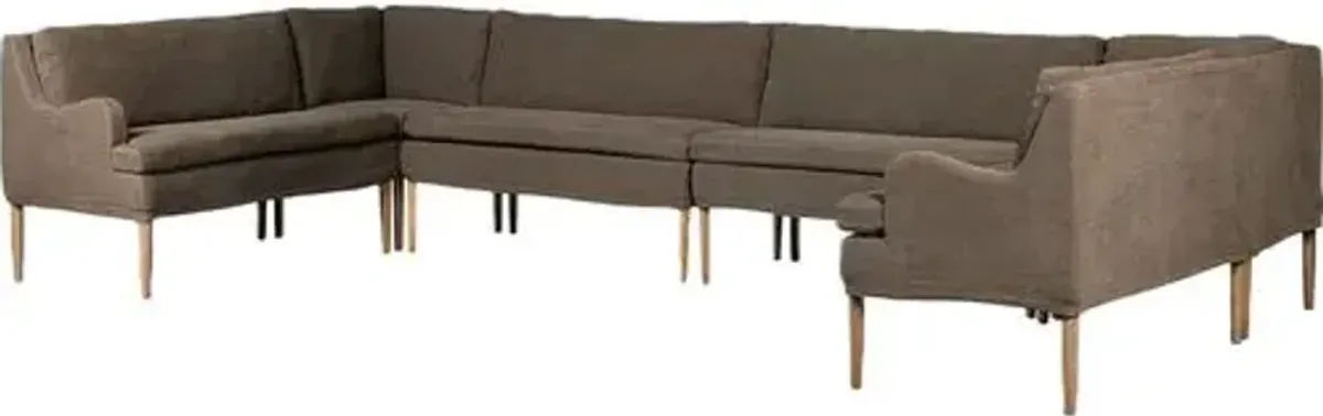 Aurelia Dining Banquette U-Shape - Amber Lewis x Four Hands - Brown