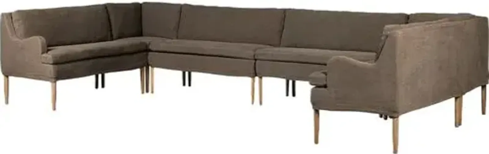 Aurelia Dining Banquette U-Shape - Amber Lewis x Four Hands - Brown