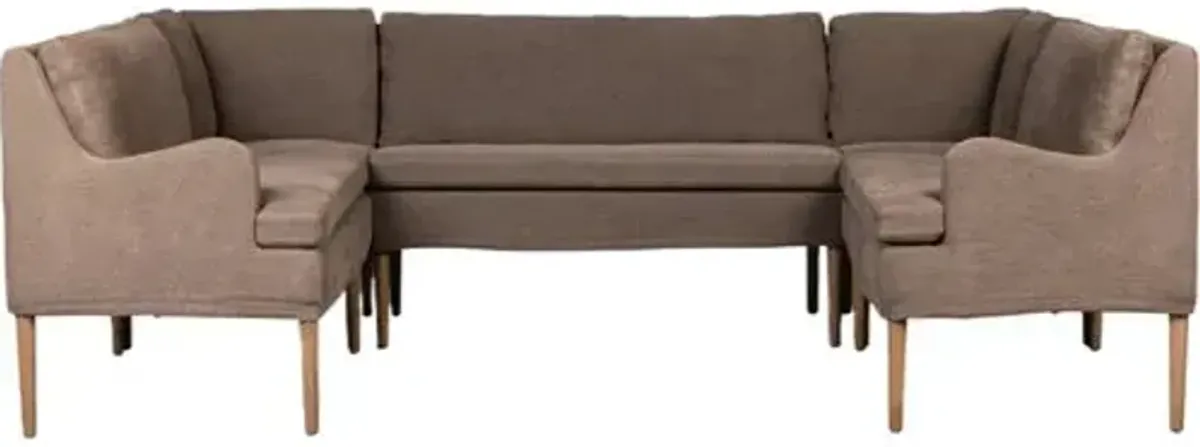 Aurelia Dining Banquette U-Shape - Amber Lewis x Four Hands - Brown