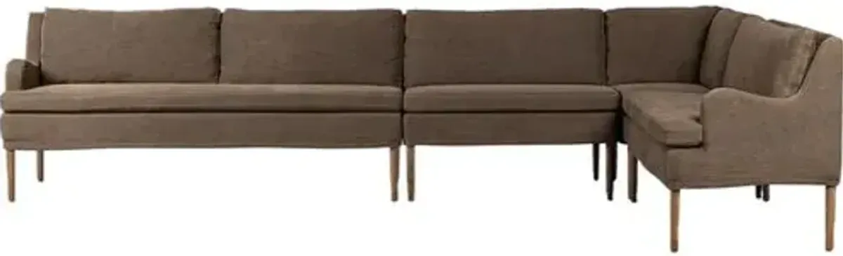 Aurelia Dining Banquette L-Shape - Amber Lewis x Four Hands - Brown