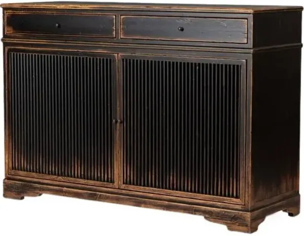 Turner Small Cabinet - Worn Black Pine - Amber Lewis x Four Hands