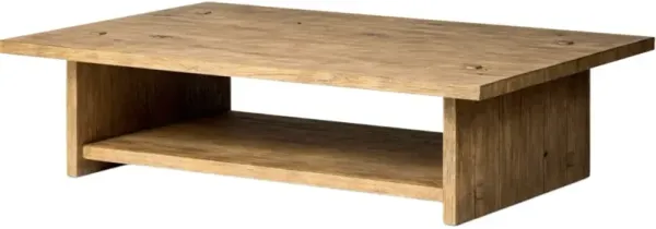 Zeno Coffee Table, Distressed Blonde Oak