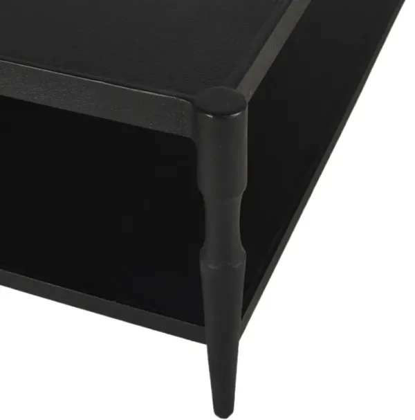 Augusta Coffee Table, Textured Iron