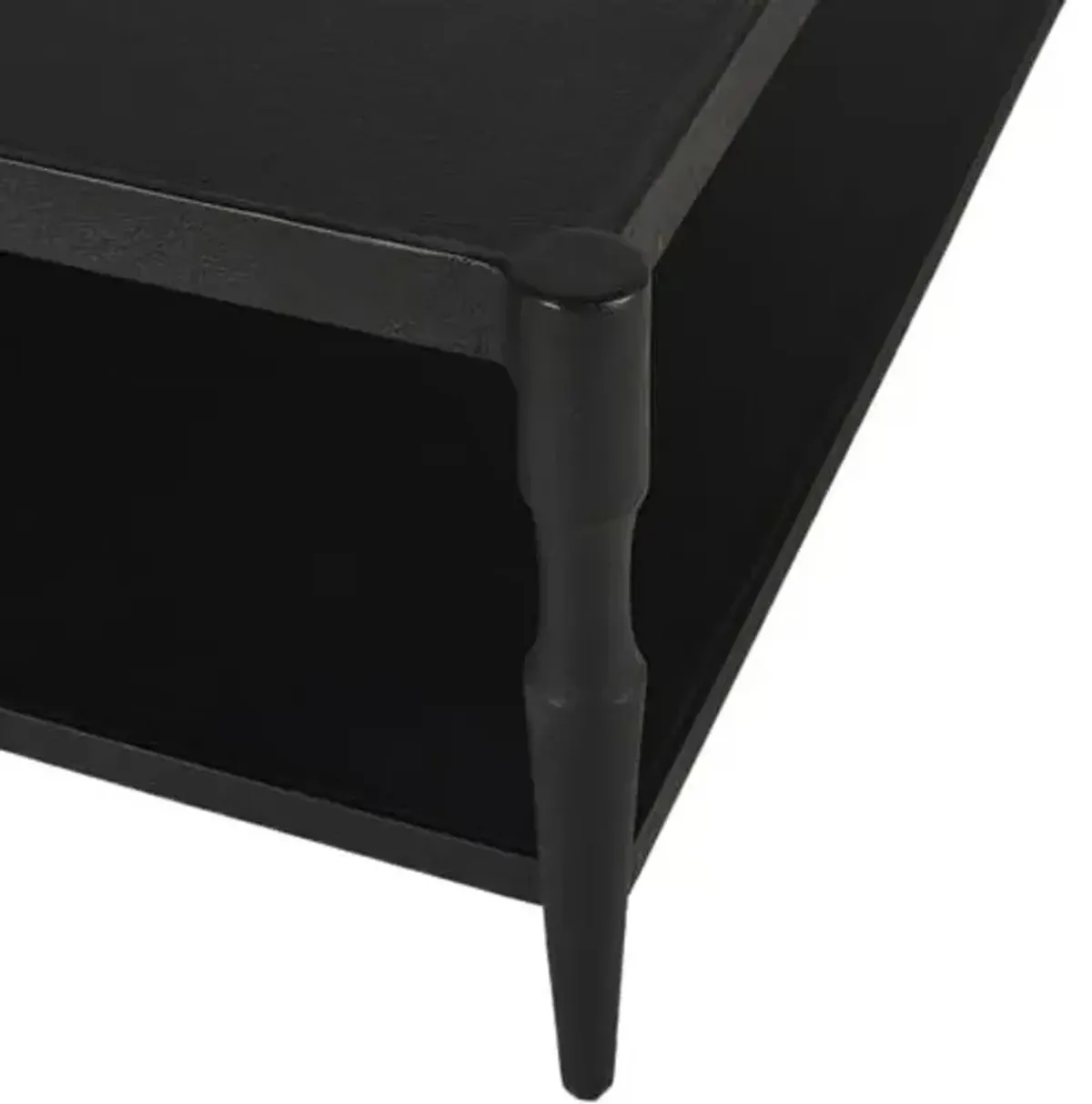 Augusta Coffee Table - Textured Iron - Amber Lewis x Four Hands - Black