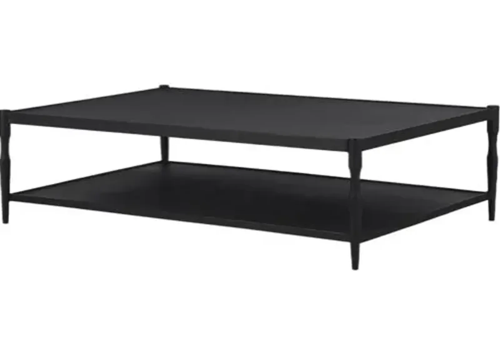 Augusta Coffee Table - Textured Iron - Amber Lewis x Four Hands - Black