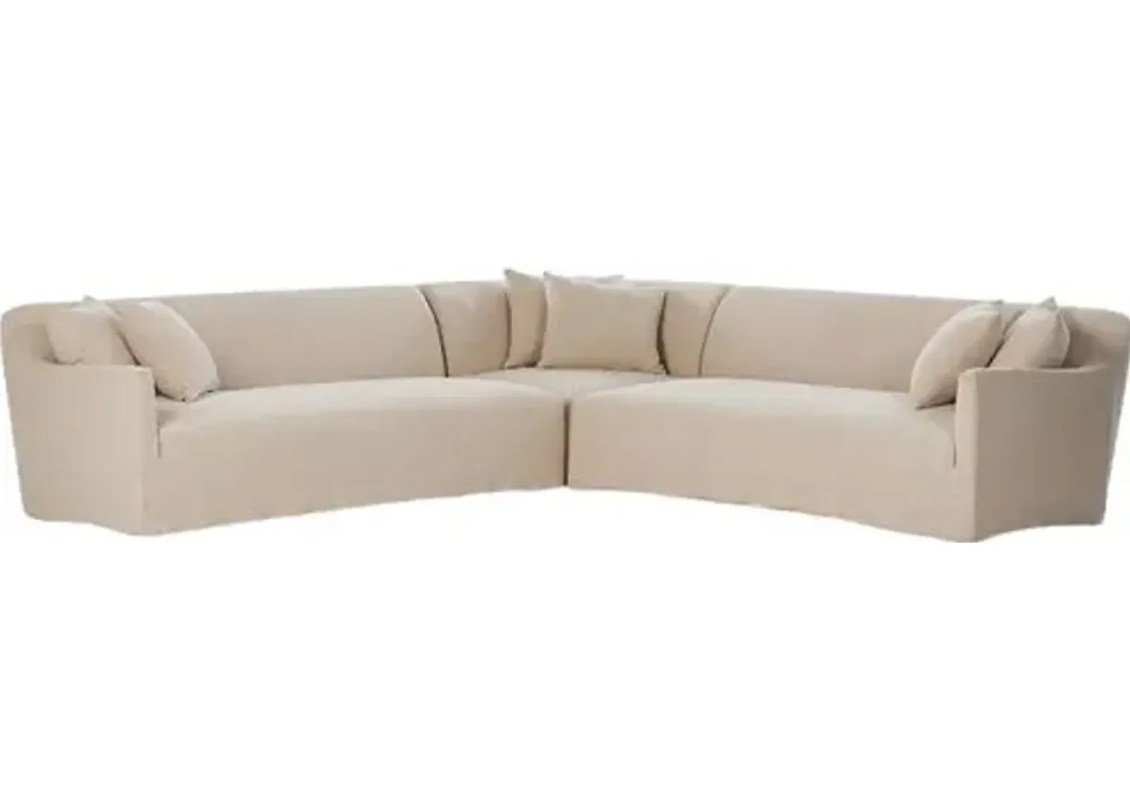 Lowell 3Pc Sectional - Broadway Dune - Amber Lewis x Four Hands - Beige