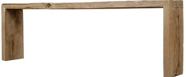 Jordana Vintage Console Table, Weathered Natural