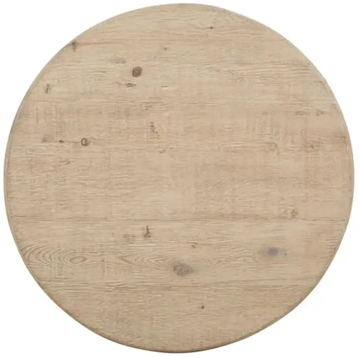 Alfie 60" Round Dining Table - Natural Reclaimed Pinewood