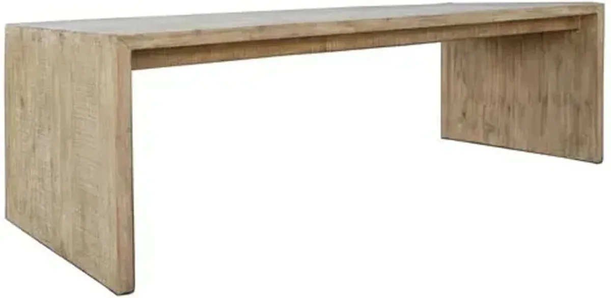 Jordana 94" Dining Table - Natural Reclaimed Pinewood - Handcrafted