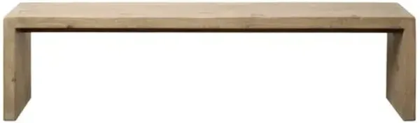 Jordana 70" Bench - Natural Reclaimed Pinewood - Handcrafted - White