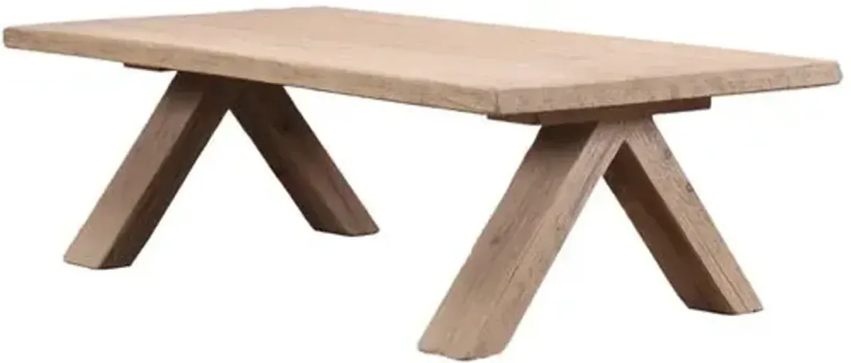 Liora Coffee Table - Natural Reclaimed Pinewood - Brown