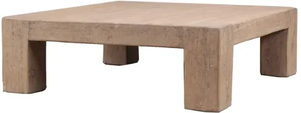 Kaelani 55" Square Coffee Table, Natural Reclaimed Pinewood