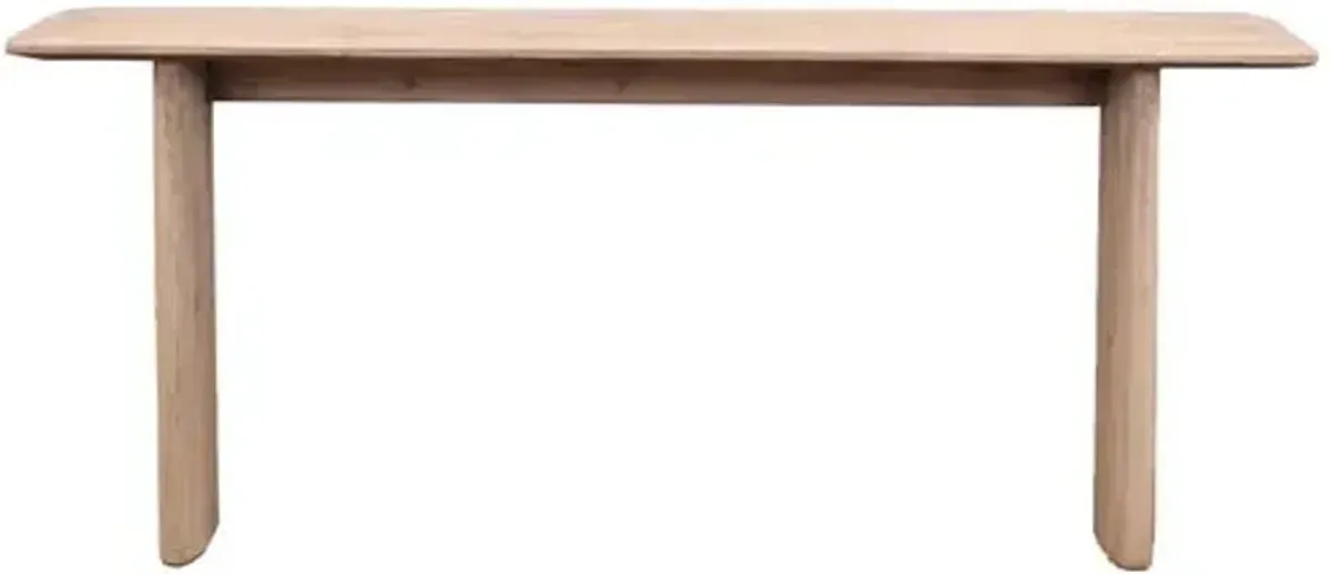 Viore 78” Console Table - Natural Reclaimed Pinewood - Brown