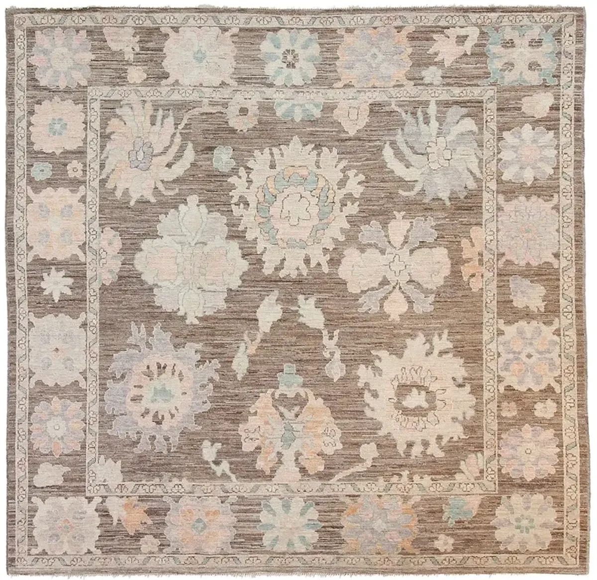 Oushak Rug, Brown, 9x12