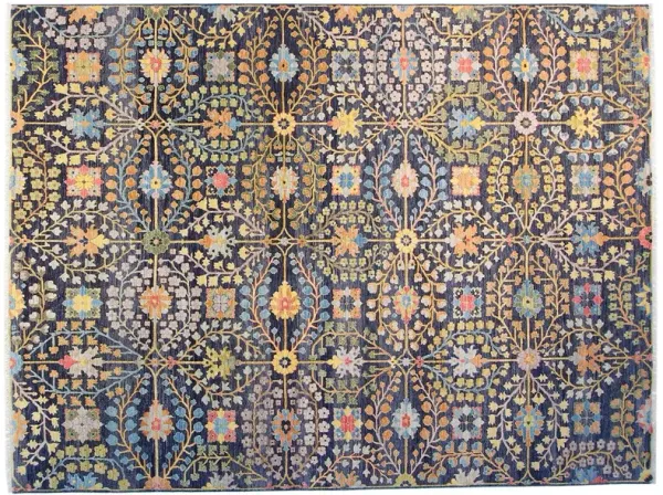 Kerman Rug, Blue, 12x15