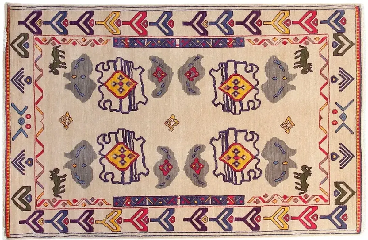 Elana Rug, 9x12, Ivory