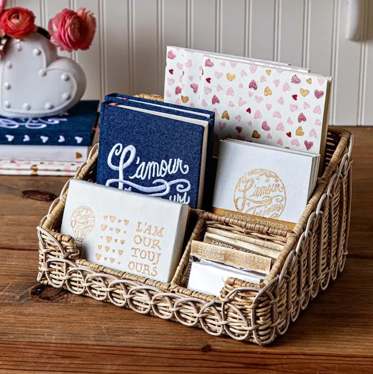 Love You More 7" x 10" Paper Journal, Pink