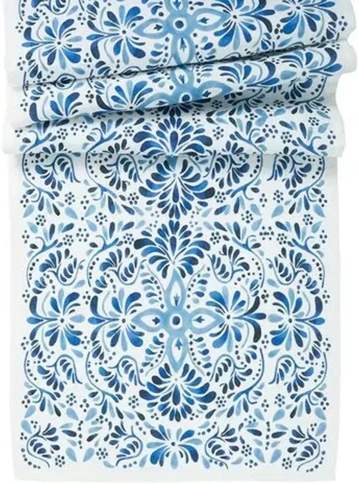 Iberian 18" x 90" Table Runner - Indigo - Juliska - Blue