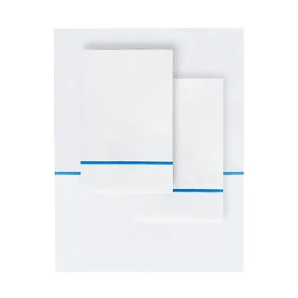 Olivia Sheet Set - Belle Epoque - White, 300 Thread Count, Egyptian Cotton Sateen, Soft and Luxurious