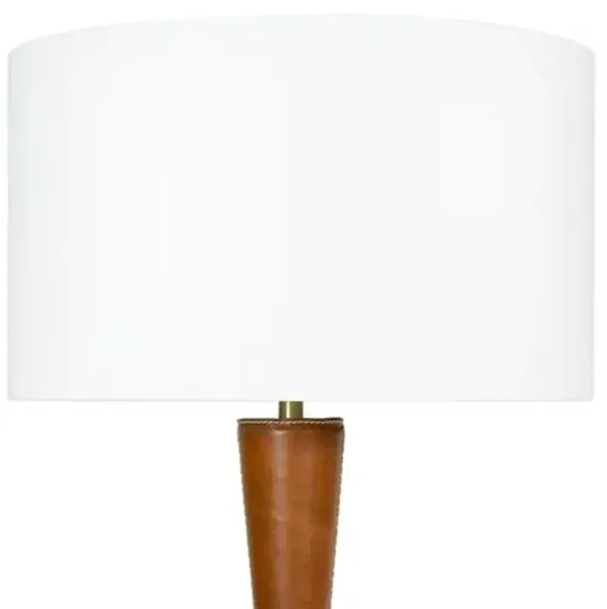 Denver Leather Table Lamp - Brown - Regina Andrew