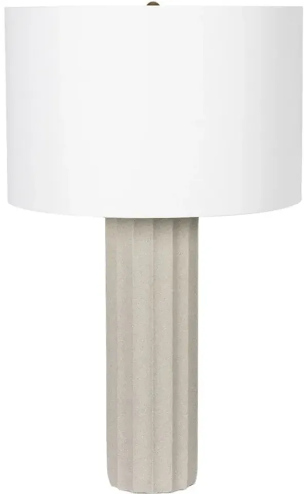 Tambour Concrete Table Lamp - Grey - Regina Andrew - Gray