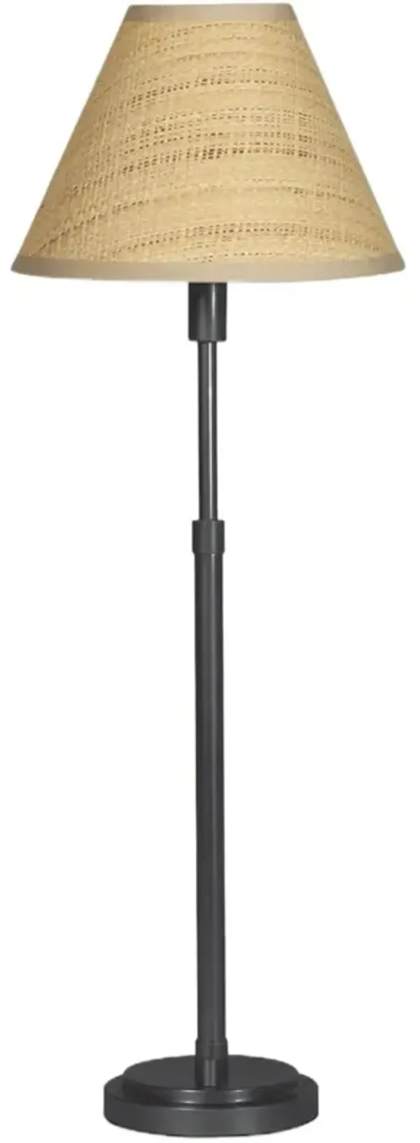 Polly Rattan Shade Buffet Table Lamp - Regina Andrew - Black