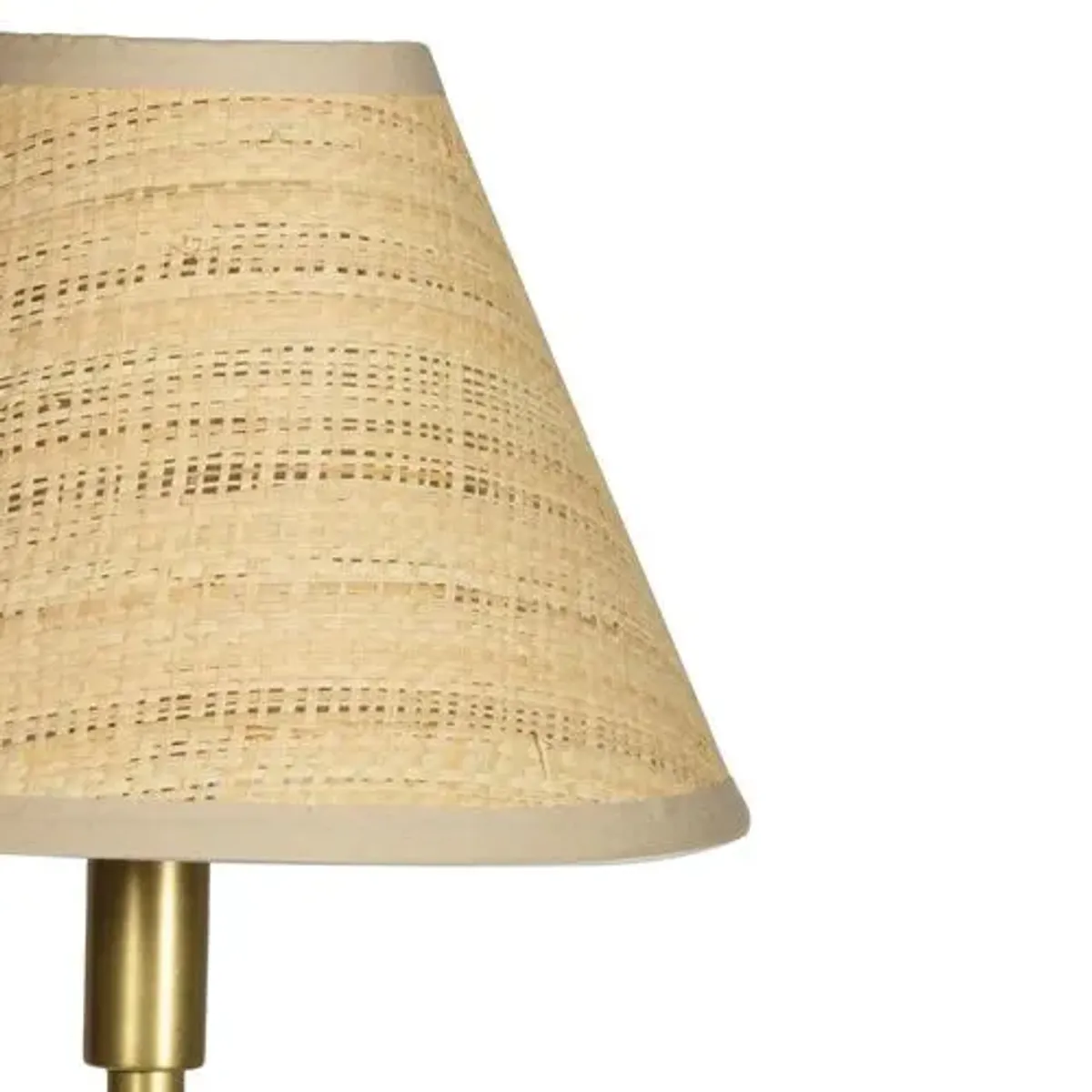 Polly Rattan Shade Buffet Table Lamp - Regina Andrew - Gold