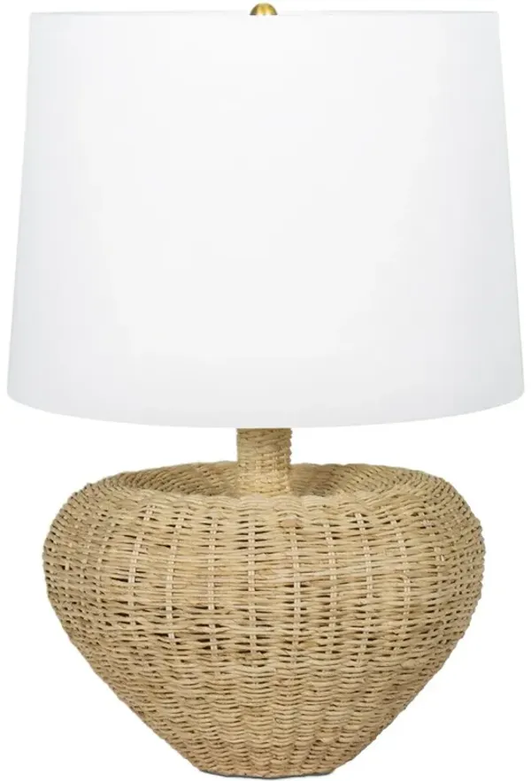 Avery Rattan Table Lamp - Natural - Regina Andrew - Brown