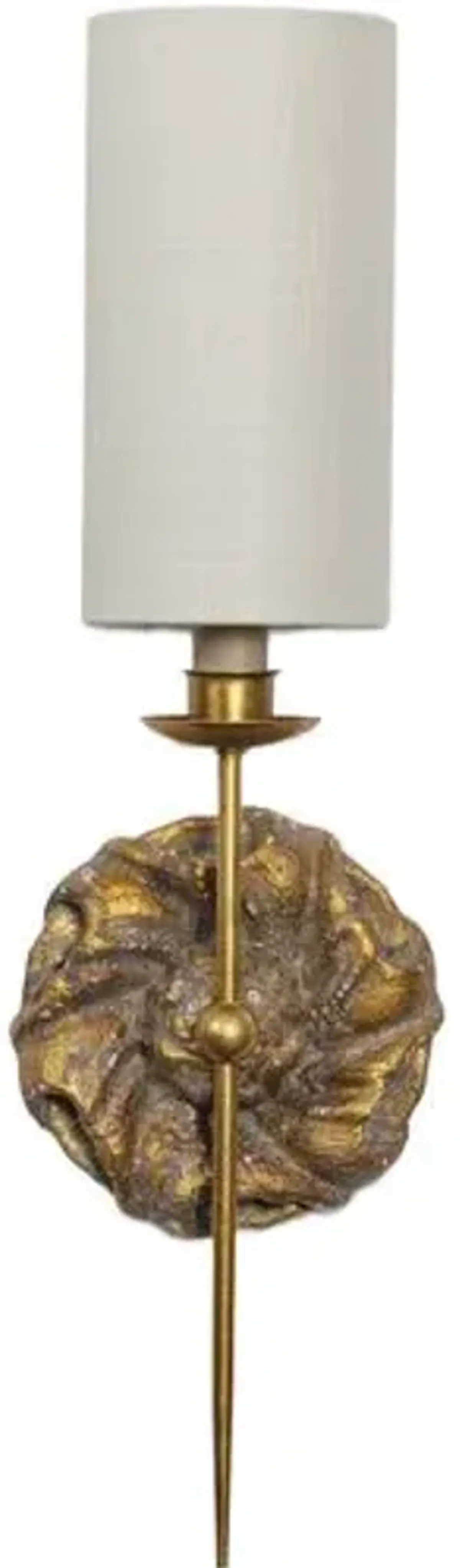 Domonique Single Wall Sconce - Antique Gold - Regina Andrew