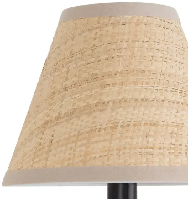 Polly Rattan Shade Single Wall Sconce - Regina Andrew - Black