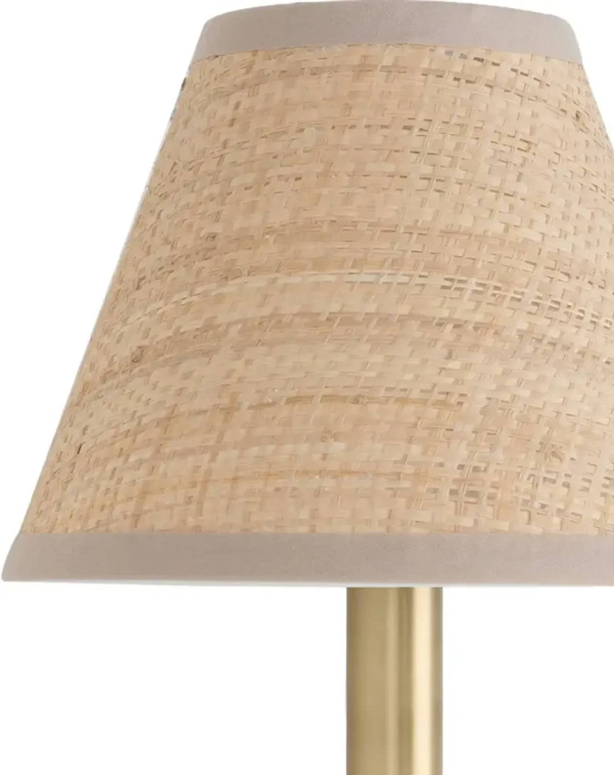 Polly Rattan Shade Single Wall Sconce - Regina Andrew - Gold