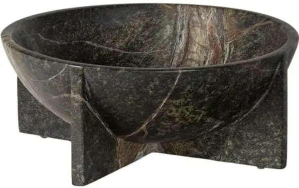Tribune Marble Bowl - Green - Regina Andrew