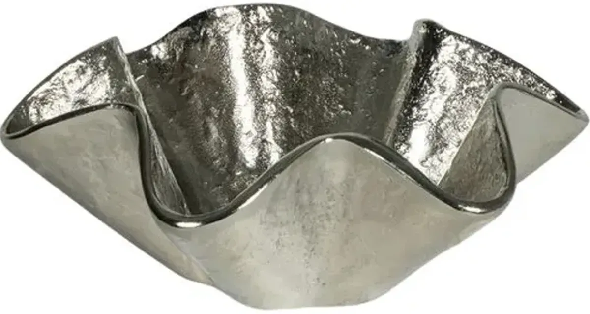 Pedicoat Metal Bowl - Regina Andrew - Silver