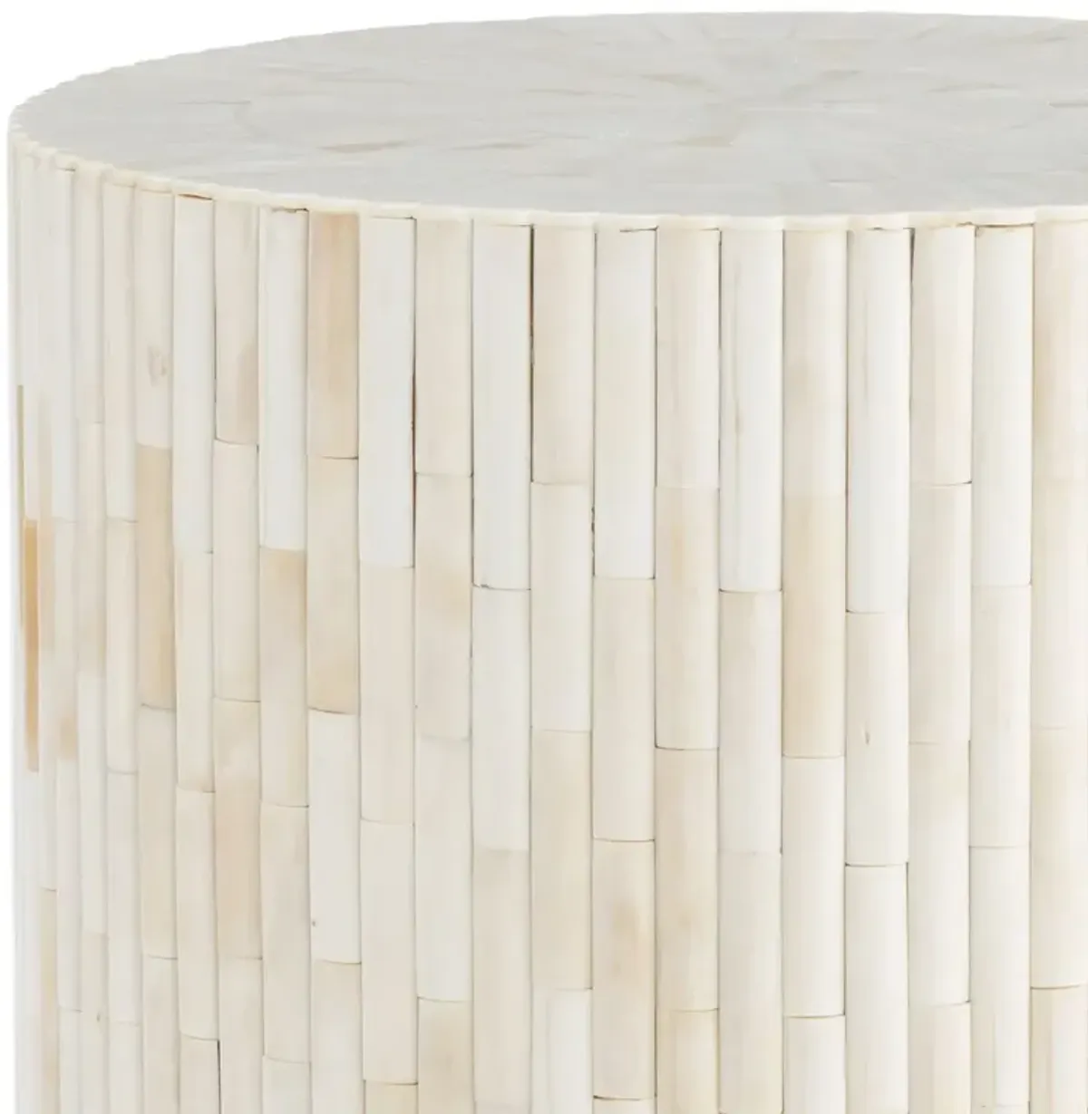 Isabelle Bone Side Table, Neutral