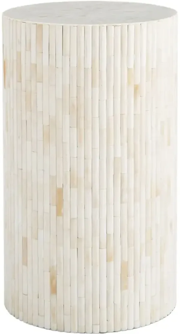 Isabelle Bone Side Table, Neutral