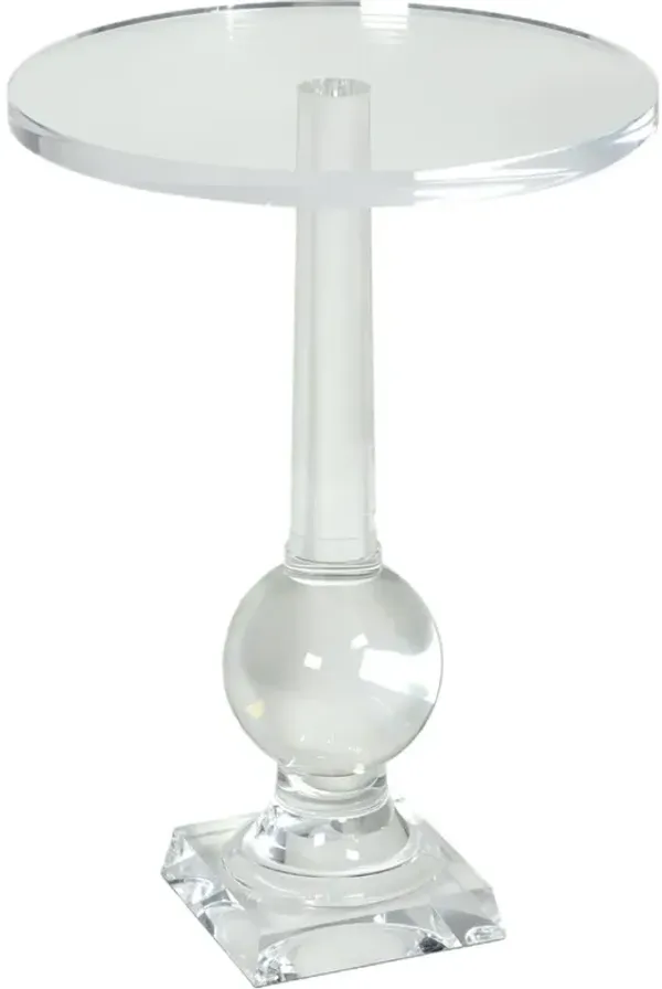 Stowe Accent Table, Clear Acrylic