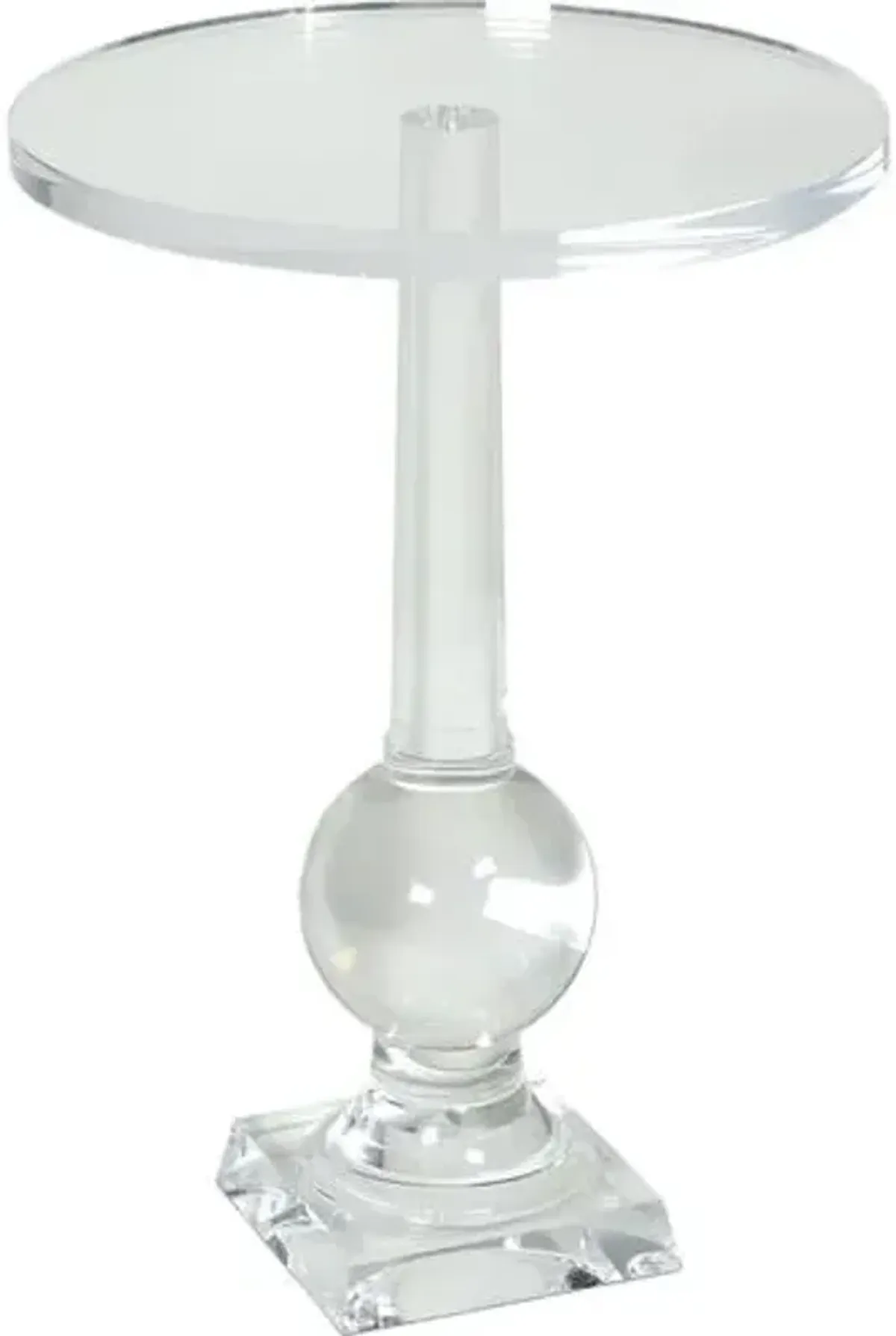 Stowe Accent Table - Clear Acrylic - Regina Andrew - 24Hx17Wx17D in