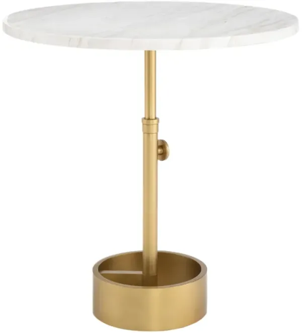 Myles Marble Top Accent Table